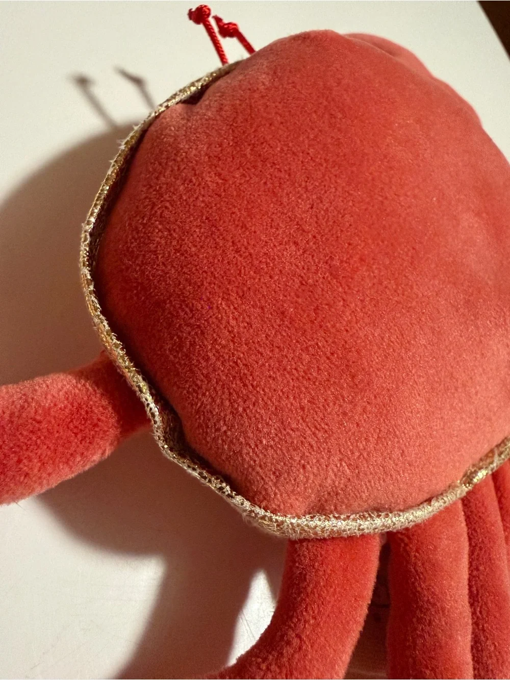 Bukowski orange striped crab plush
